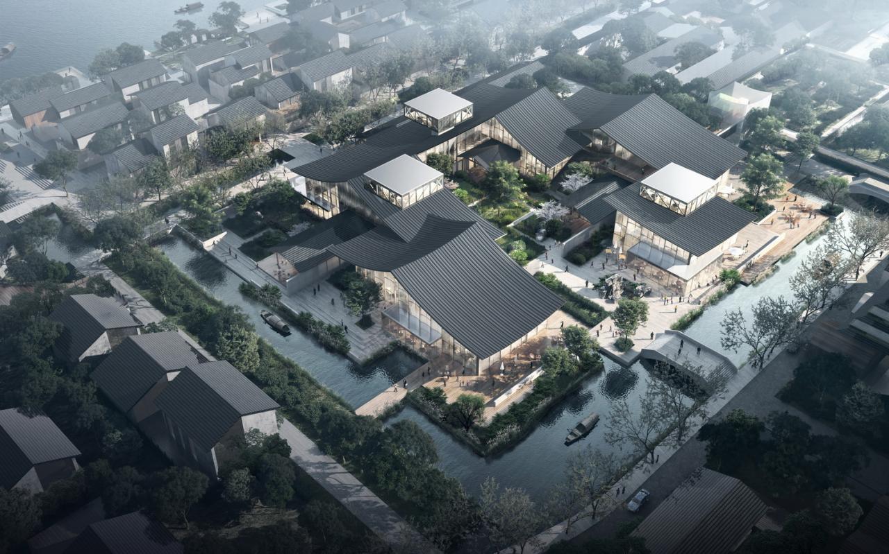BIM建筑|中标候选方案 | 造物环:苏州青苔中日工业设计村 / line+、MLA+ BIM建筑|中标候选方案 | 造物环:苏州青苔中日工业设计村 / line+、MLA+