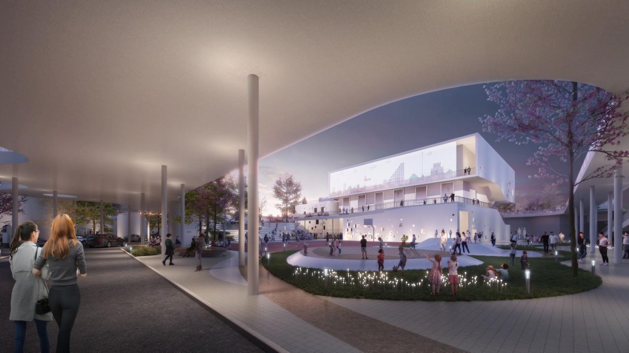 BIM建筑|“聚能浮云”设计功能与景观并存 绿色公共空间连接小区互动 吕元祥建筑师事务所广州番禺广场变电站设计方案获胜 BIM建筑|“聚能浮云”设计功能与景观并存 绿色公共空间连接小区互动 吕元祥建筑师事务所广州番禺广场变电站设计方案获胜