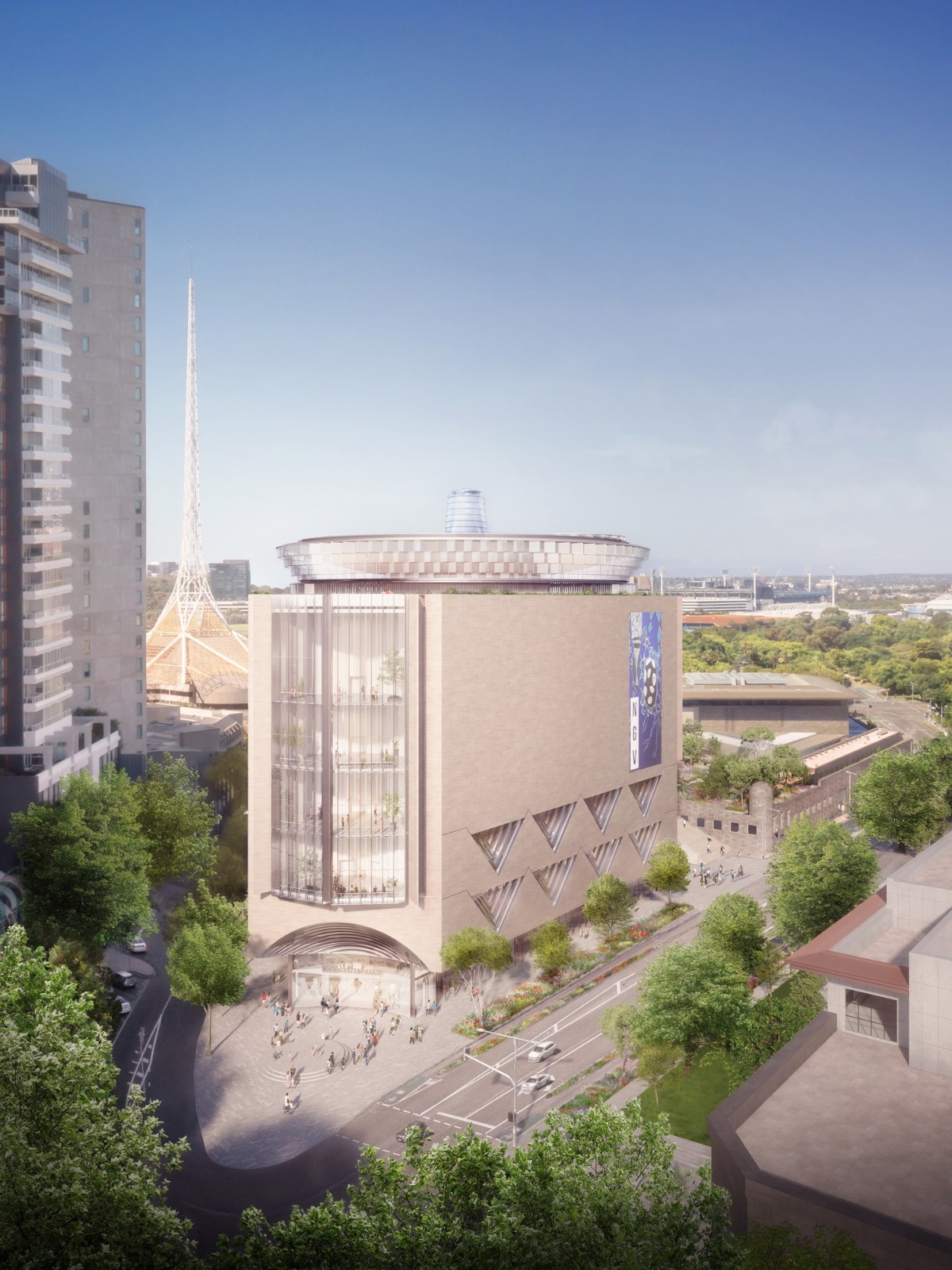BIM建筑|澳大利亚最大的当代艺术画廊 NGV Contemporary方案公布 / Angelo Candalepas and Associates BIM建筑|澳大利亚最大的当代艺术画廊 NGV Contemporary方案公布 / Angelo Candalepas and Associates