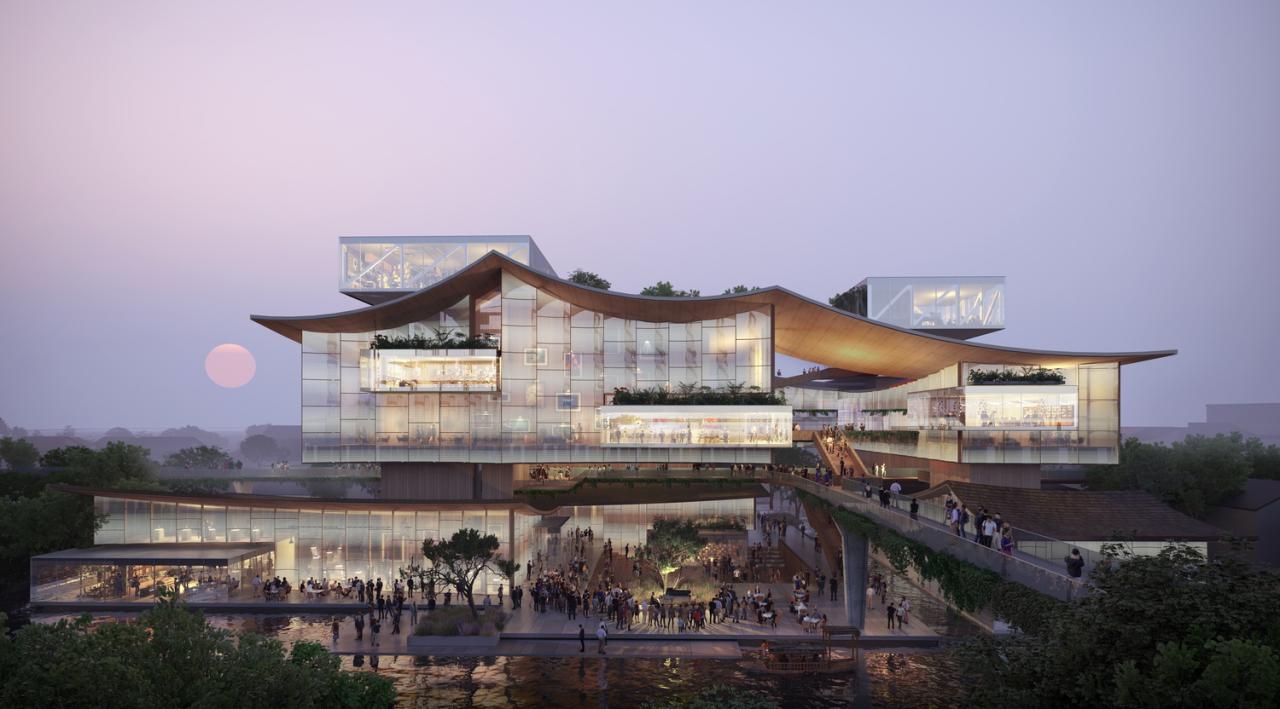 BIM建筑|中标候选方案 | 造物环:苏州青苔中日工业设计村 / line+、MLA+ BIM建筑|中标候选方案 | 造物环:苏州青苔中日工业设计村 / line+、MLA+
