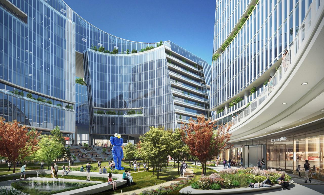 BIM建筑|成都高新万科中心——高新区的城市花园 / Laguarda.Low Architects BIM建筑|成都高新万科中心——高新区的城市花园 / Laguarda.Low Architects