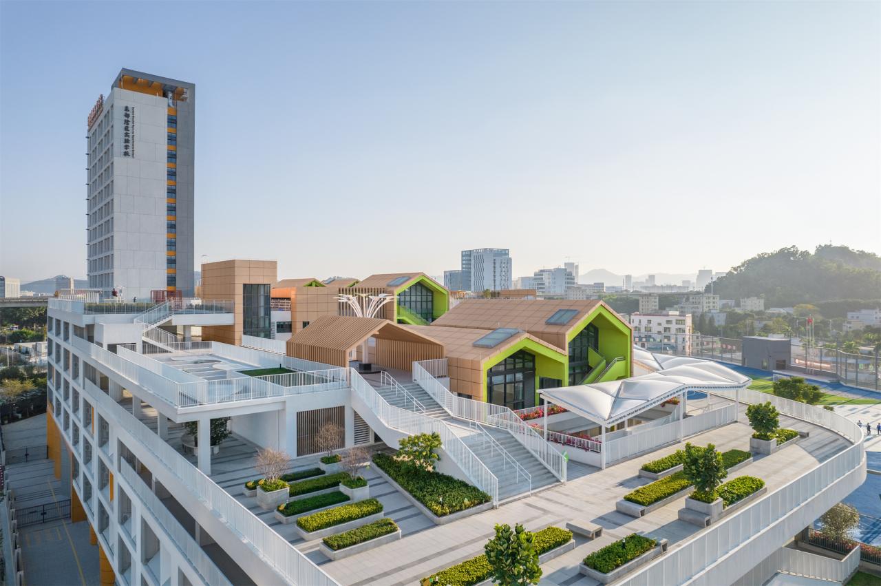 BIM建筑|深圳市坪山区东部湾区实验学校 / 申都设计 BIM建筑|深圳市坪山区东部湾区实验学校 / 申都设计