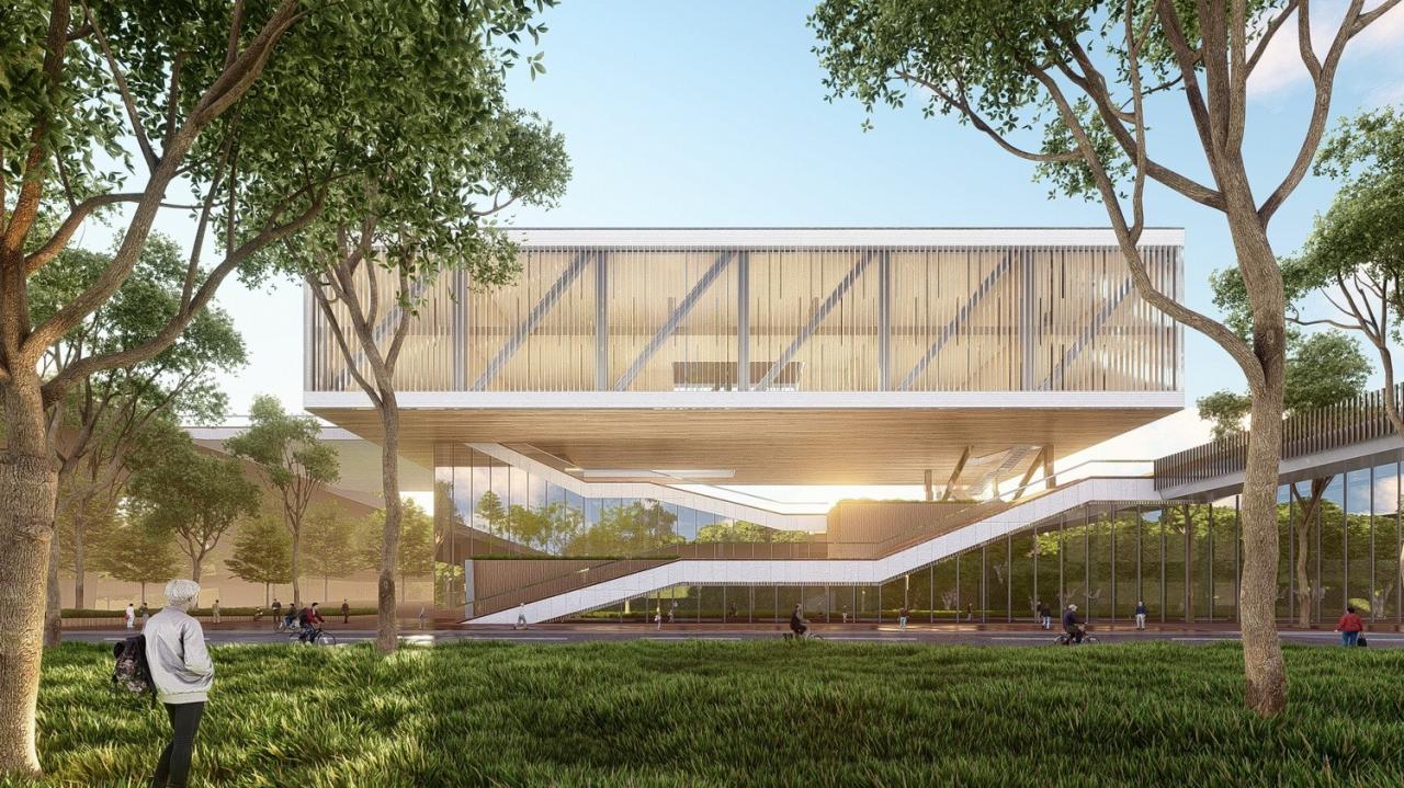 BIM建筑|兰州皋兰社区文体中心 / 一境建筑设计 BIM建筑|兰州皋兰社区文体中心 / 一境建筑设计