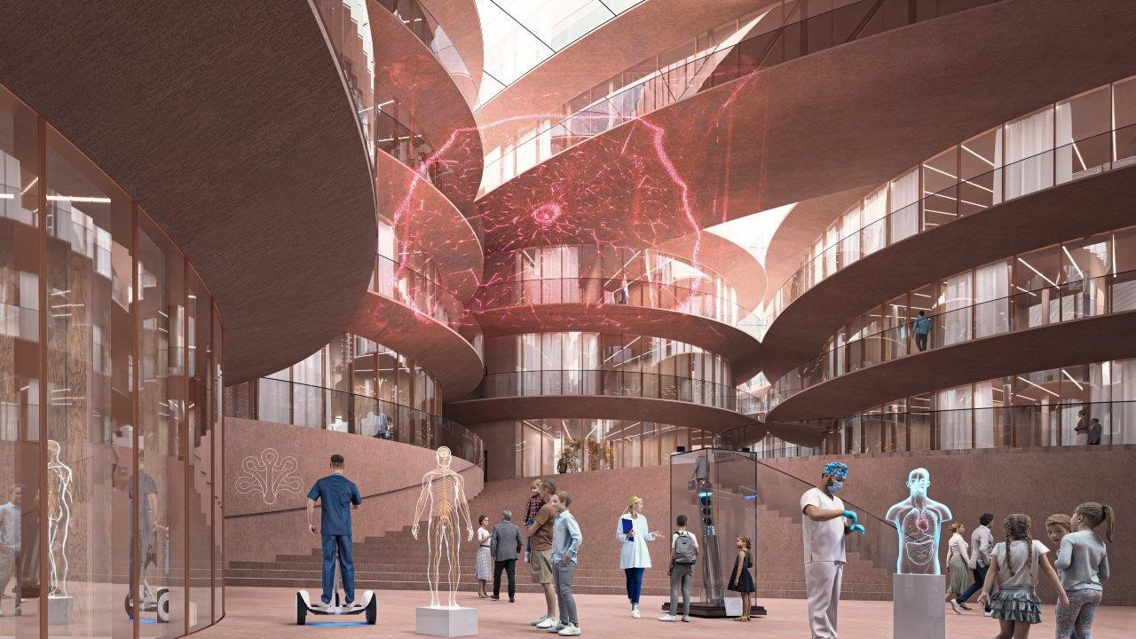 BIM建筑|建筑促进多学科协同:丹麦神经科学中心方案 / BIG BIM建筑|建筑促进多学科协同:丹麦神经科学中心方案 / BIG