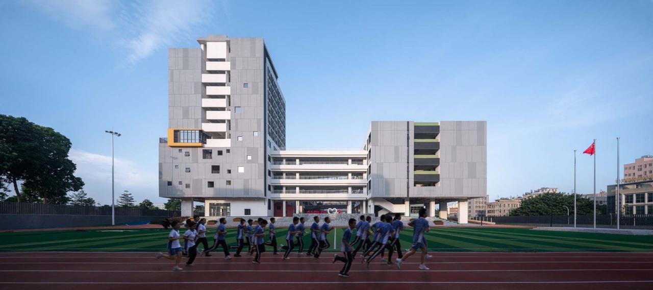 BIM建筑|深圳市龙华区行知中学 / 筑博设计-联合公设 BIM建筑|深圳市龙华区行知中学 / 筑博设计-联合公设