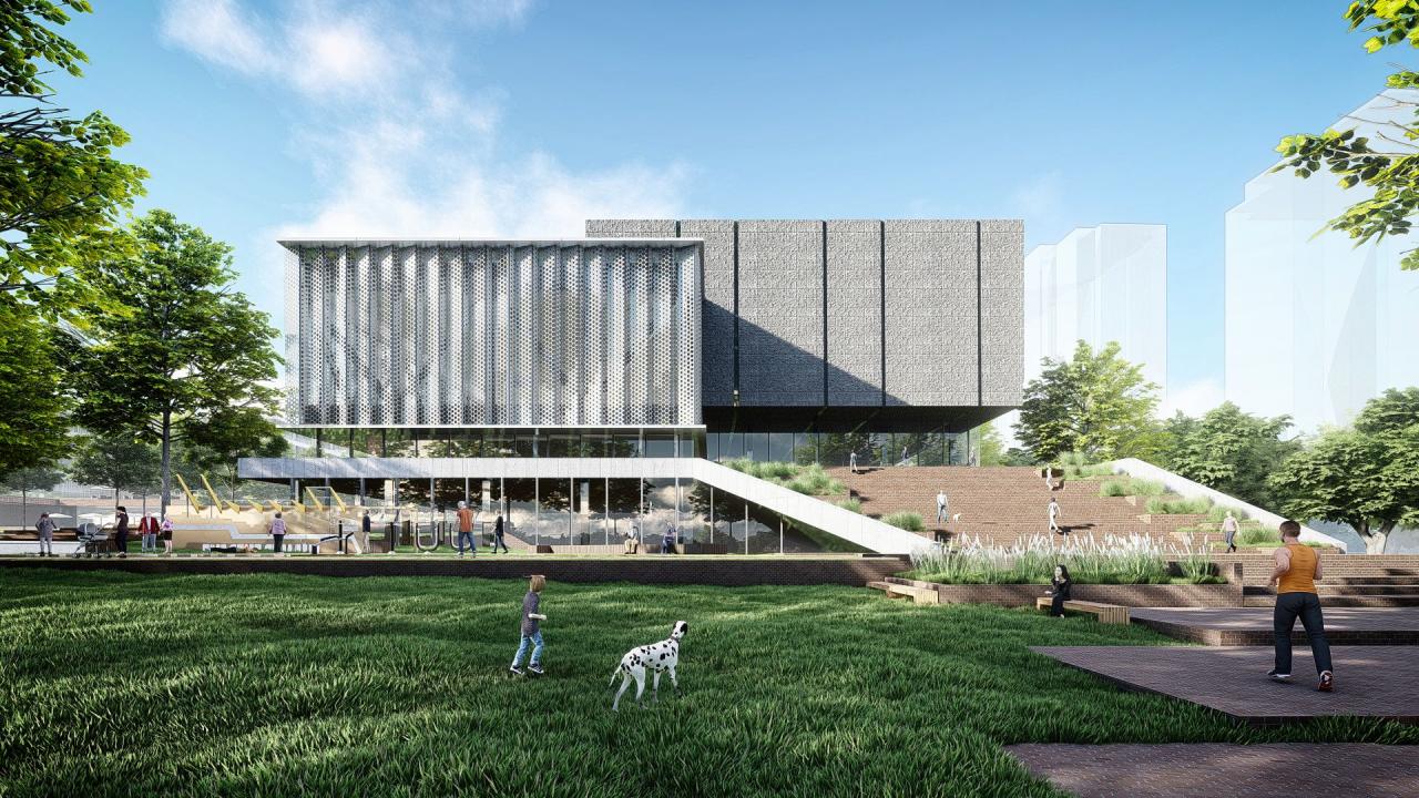BIM建筑|兰州皋兰社区文体中心 / 一境建筑设计 BIM建筑|兰州皋兰社区文体中心 / 一境建筑设计