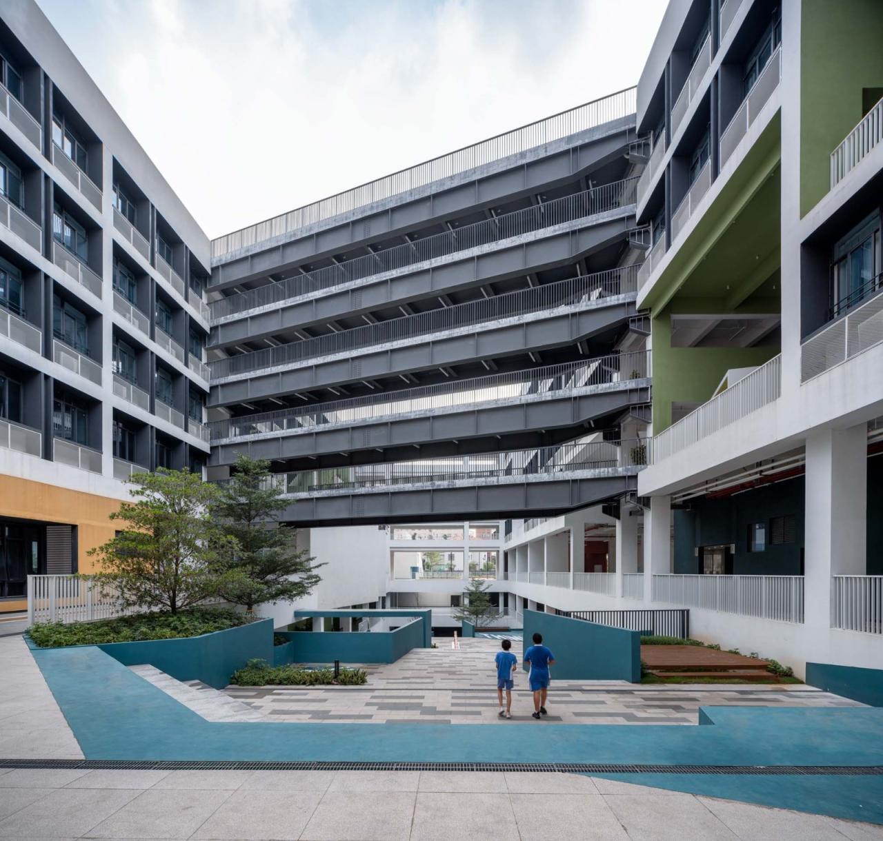 BIM建筑|深圳市龙华区行知中学 / 筑博设计-联合公设 BIM建筑|深圳市龙华区行知中学 / 筑博设计-联合公设