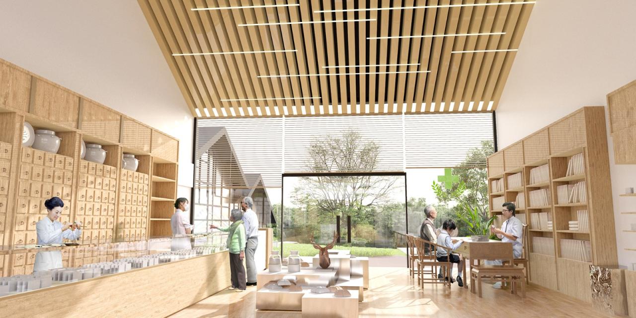 BIM建筑|林河陌影——仙市古镇活动综合体方案设计 / 外行建筑 BIM建筑|林河陌影——仙市古镇活动综合体方案设计 / 外行建筑