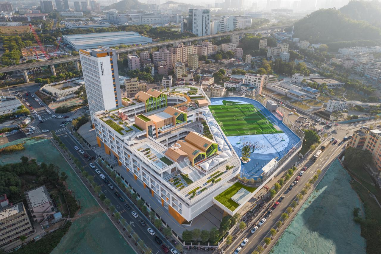 BIM建筑|深圳市坪山区东部湾区实验学校 / 申都设计 BIM建筑|深圳市坪山区东部湾区实验学校 / 申都设计