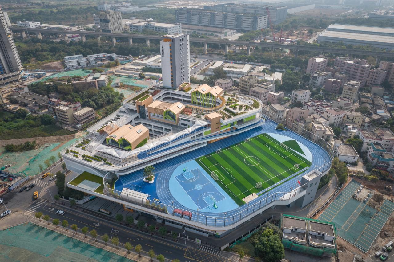BIM建筑|深圳市坪山区东部湾区实验学校 / 申都设计 BIM建筑|深圳市坪山区东部湾区实验学校 / 申都设计