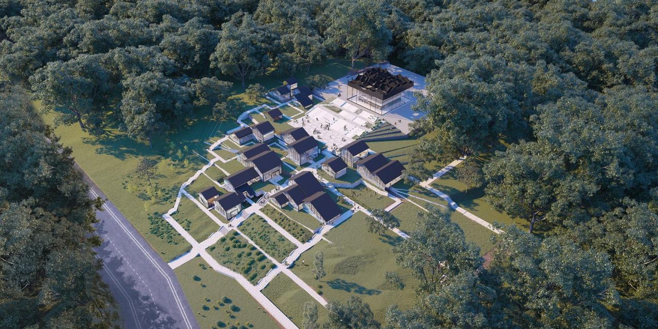 BIM建筑|林河陌影——仙市古镇活动综合体方案设计 / 外行建筑 BIM建筑|林河陌影——仙市古镇活动综合体方案设计 / 外行建筑