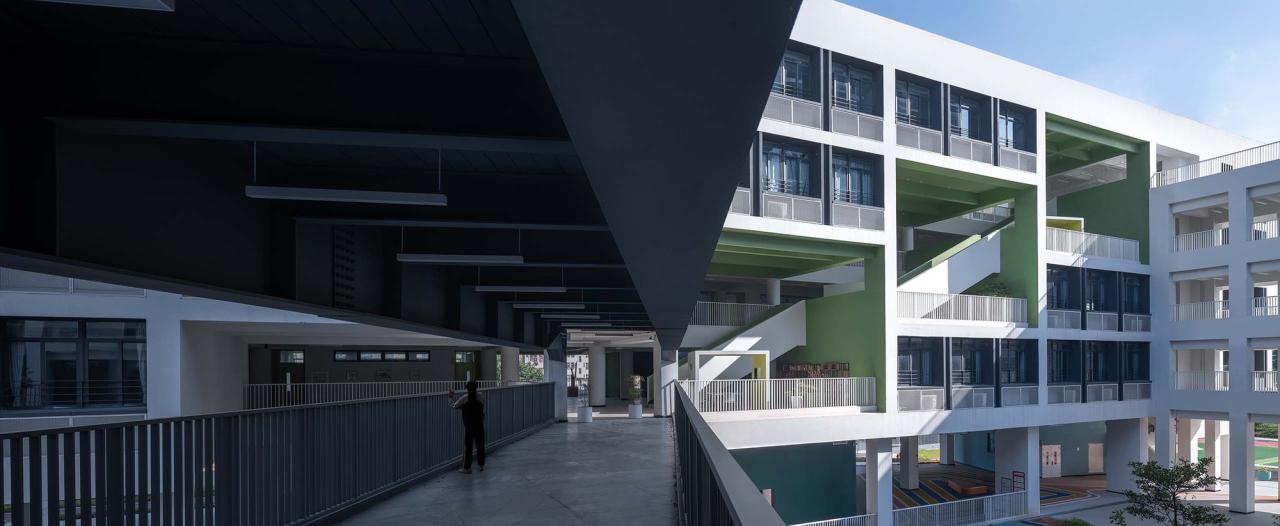 BIM建筑|深圳市龙华区行知中学 / 筑博设计-联合公设 BIM建筑|深圳市龙华区行知中学 / 筑博设计-联合公设