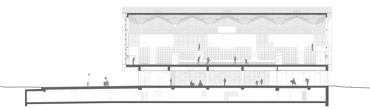 BIM建筑|Pôle Simone Veil 多功能运动中心 / K architectures Sigwalt Herman BIM建筑|Pôle Simone Veil 多功能运动中心 / K architectures Sigwalt Herman
