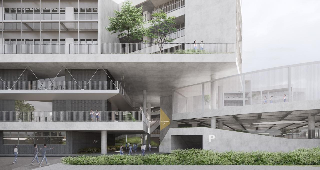 BIM建筑|深圳龙岗下雪村小学 / MAT BIM建筑|深圳龙岗下雪村小学 / MAT