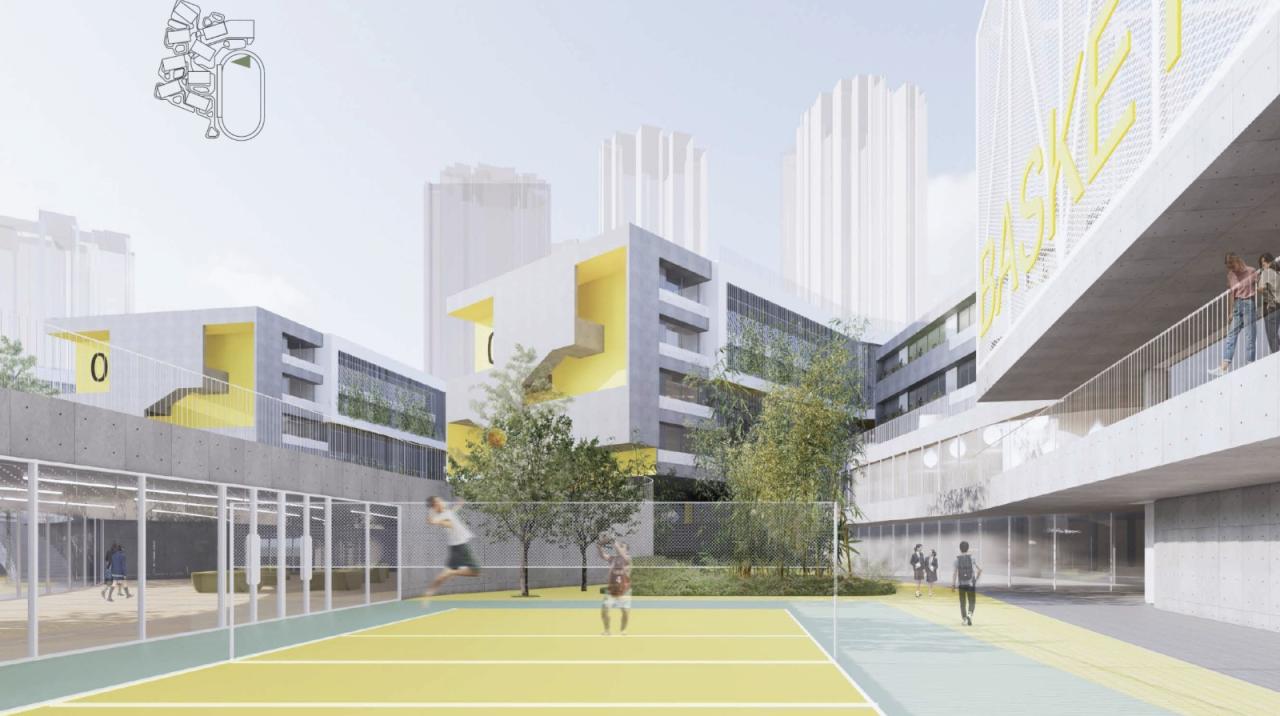 BIM建筑|天府新区海洋路中学 / MAT 超级建筑事务所 BIM建筑|天府新区海洋路中学 / MAT 超级建筑事务所