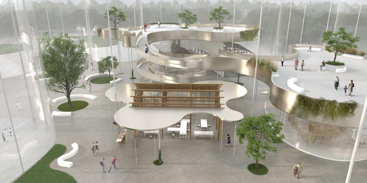 BIM建筑|婺川复园——遵义市务川县文化中心设计方案 / 外行建筑 BIM建筑|婺川复园——遵义市务川县文化中心设计方案 / 外行建筑