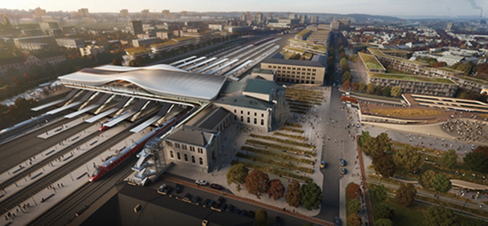 BIM建筑|扎哈工作室设计维尔纽斯火车站横跨桥 BIM建筑|扎哈工作室设计维尔纽斯火车站横跨桥