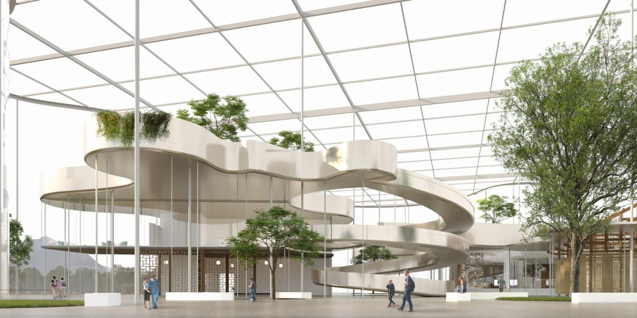 BIM建筑|婺川复园——遵义市务川县文化中心设计方案 / 外行建筑 BIM建筑|婺川复园——遵义市务川县文化中心设计方案 / 外行建筑