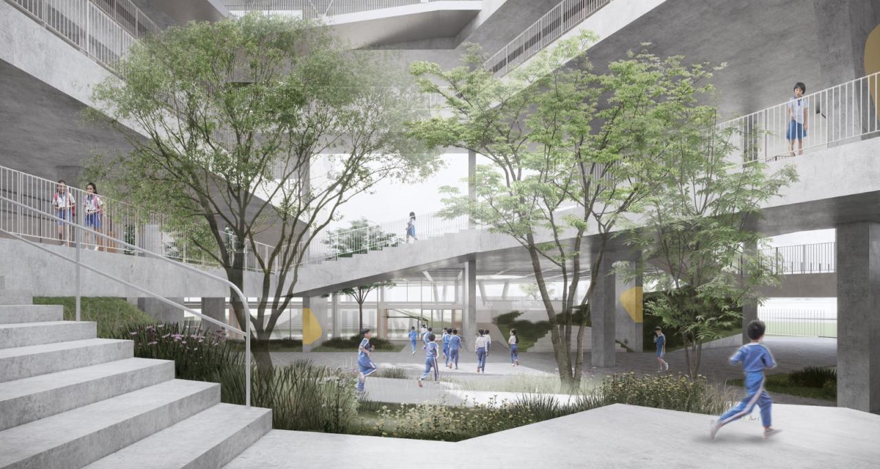 BIM建筑|深圳龙岗下雪村小学 / MAT BIM建筑|深圳龙岗下雪村小学 / MAT