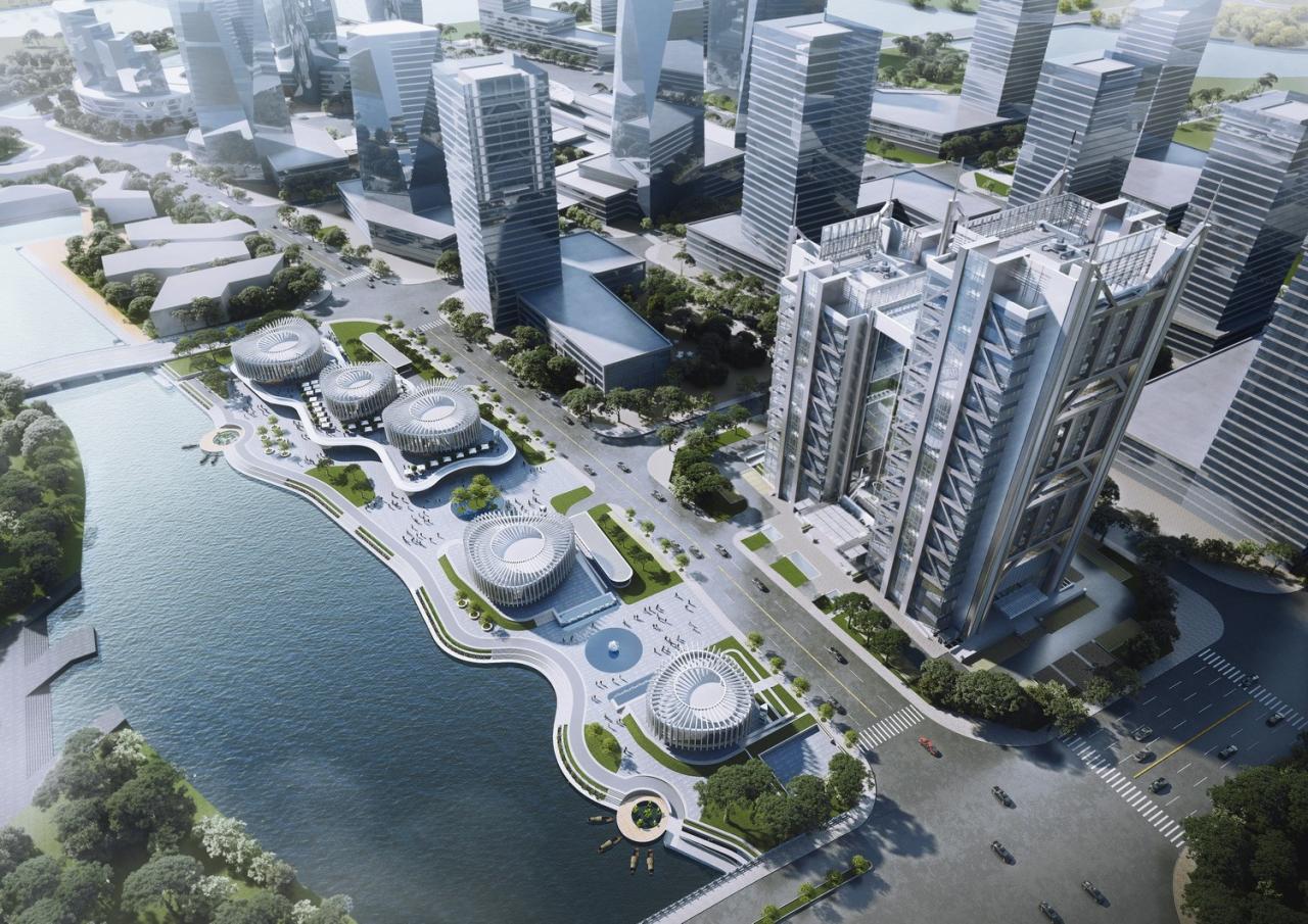 BIM建筑|兰花阁 :‘城市山谷’中的滨河商街 / UUA BIM建筑|兰花阁 :‘城市山谷’中的滨河商街 / UUA