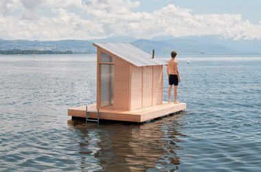 BIM建筑|瑞士大学生哈尔设计漂浮预制桑拿室-BIM建筑网