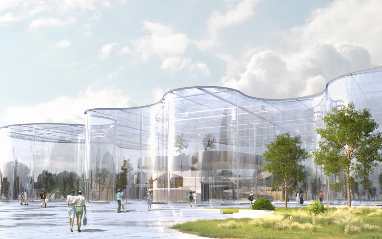 BIM建筑|婺川复园——遵义市务川县文化中心设计方案 / 外行建筑 BIM建筑|婺川复园——遵义市务川县文化中心设计方案 / 外行建筑
