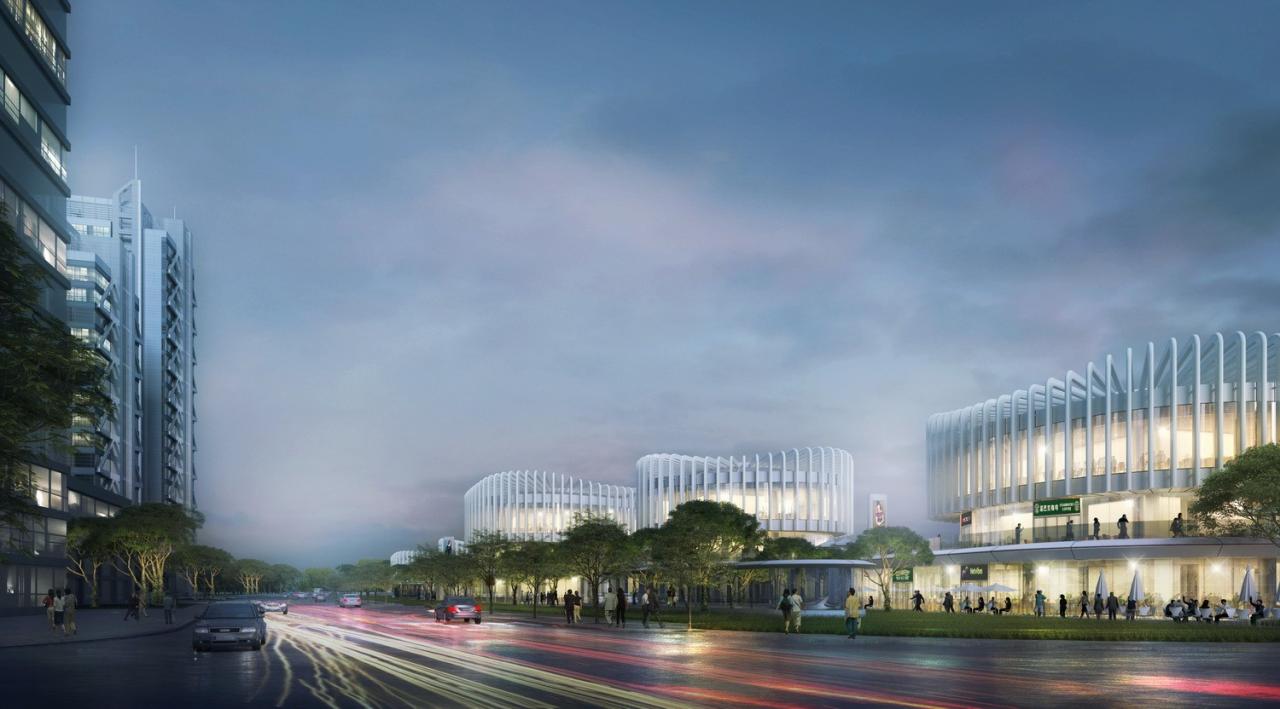 BIM建筑|兰花阁 :‘城市山谷’中的滨河商街 / UUA BIM建筑|兰花阁 :‘城市山谷’中的滨河商街 / UUA