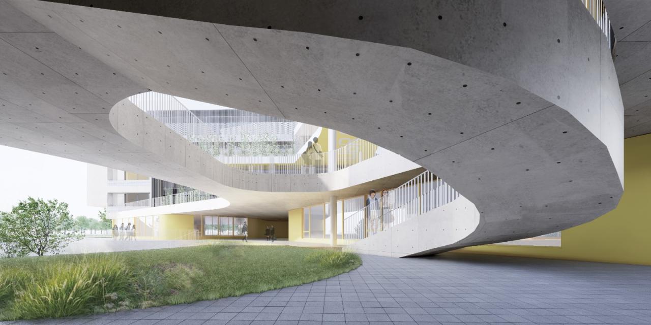 BIM建筑|天府新区海洋路中学 / MAT 超级建筑事务所 BIM建筑|天府新区海洋路中学 / MAT 超级建筑事务所