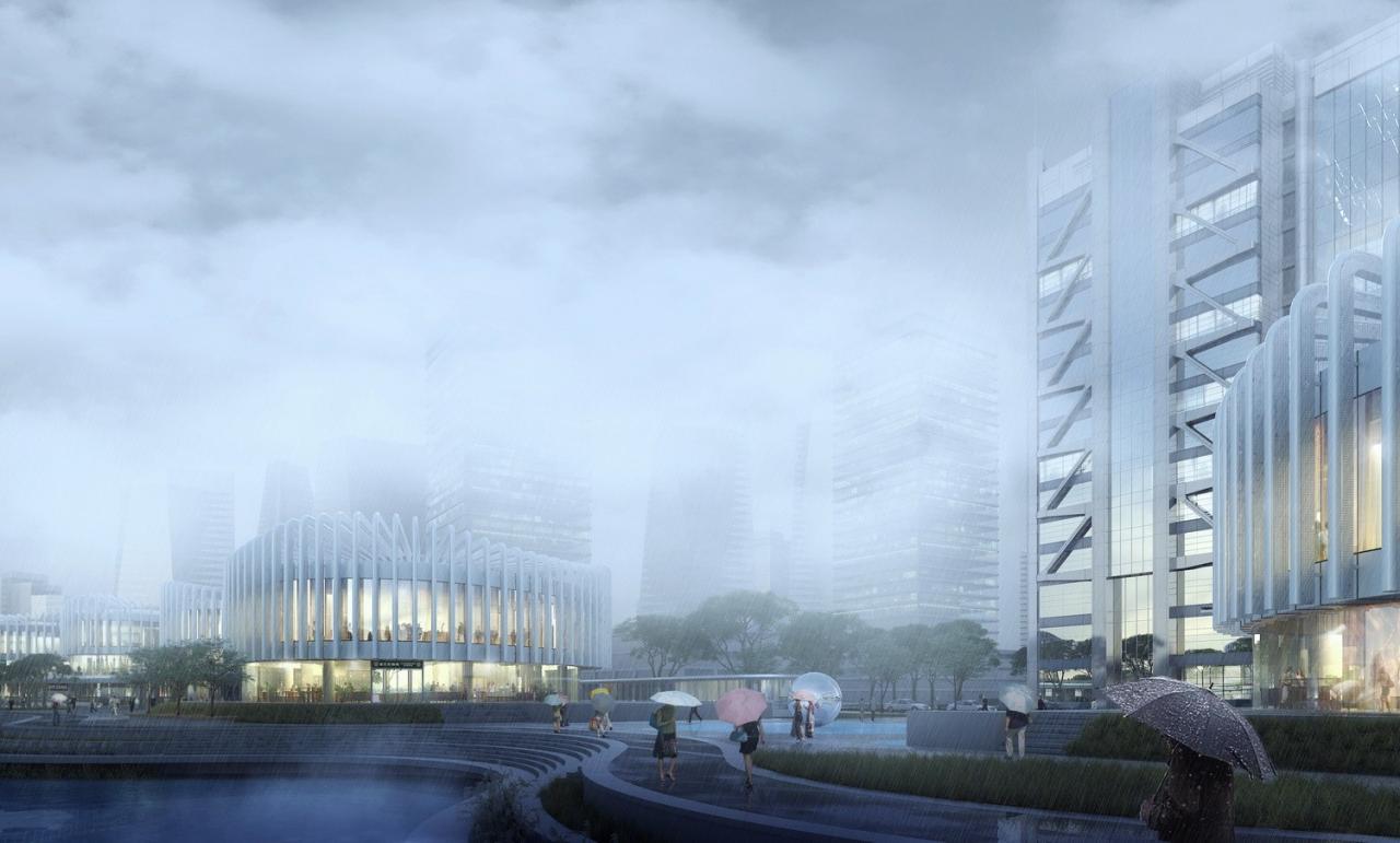 BIM建筑|兰花阁 :‘城市山谷’中的滨河商街 / UUA BIM建筑|兰花阁 :‘城市山谷’中的滨河商街 / UUA