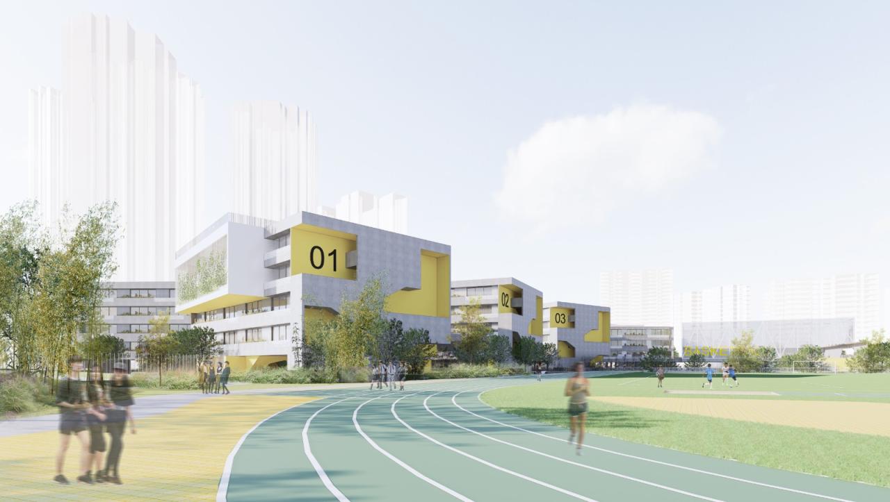 BIM建筑|天府新区海洋路中学 / MAT 超级建筑事务所 BIM建筑|天府新区海洋路中学 / MAT 超级建筑事务所