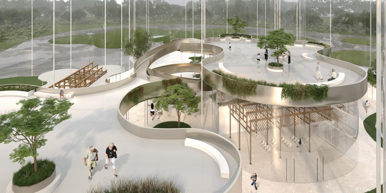 BIM建筑|婺川复园——遵义市务川县文化中心设计方案 / 外行建筑 BIM建筑|婺川复园——遵义市务川县文化中心设计方案 / 外行建筑