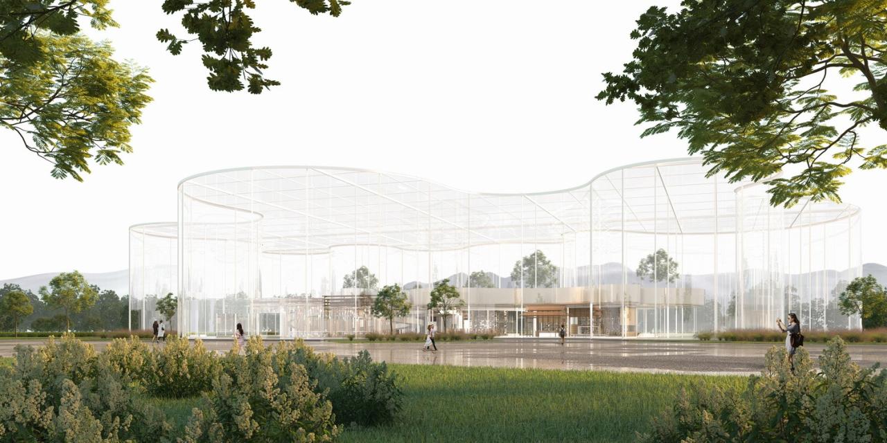 BIM建筑|婺川复园——遵义市务川县文化中心设计方案 / 外行建筑 BIM建筑|婺川复园——遵义市务川县文化中心设计方案 / 外行建筑