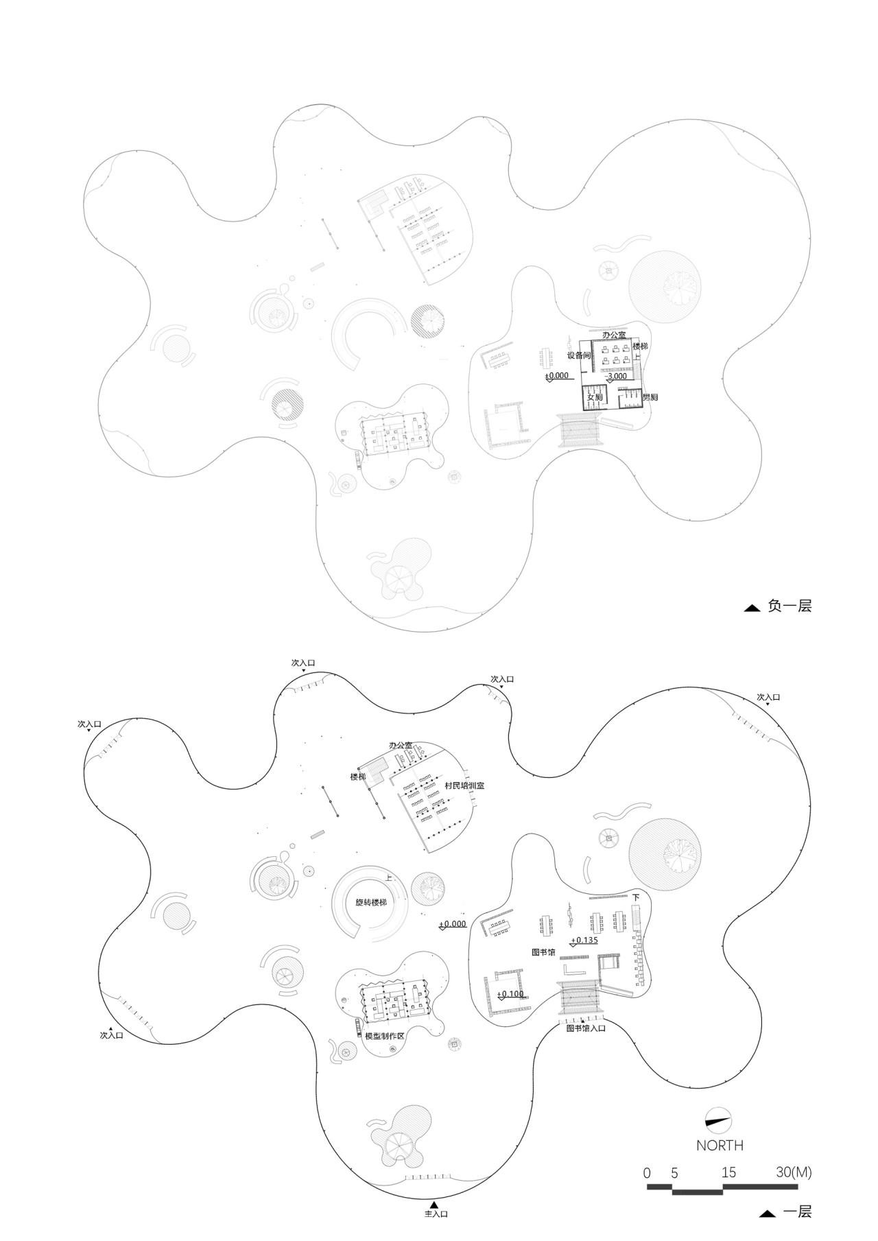 BIM建筑|婺川复园——遵义市务川县文化中心设计方案 / 外行建筑 BIM建筑|婺川复园——遵义市务川县文化中心设计方案 / 外行建筑