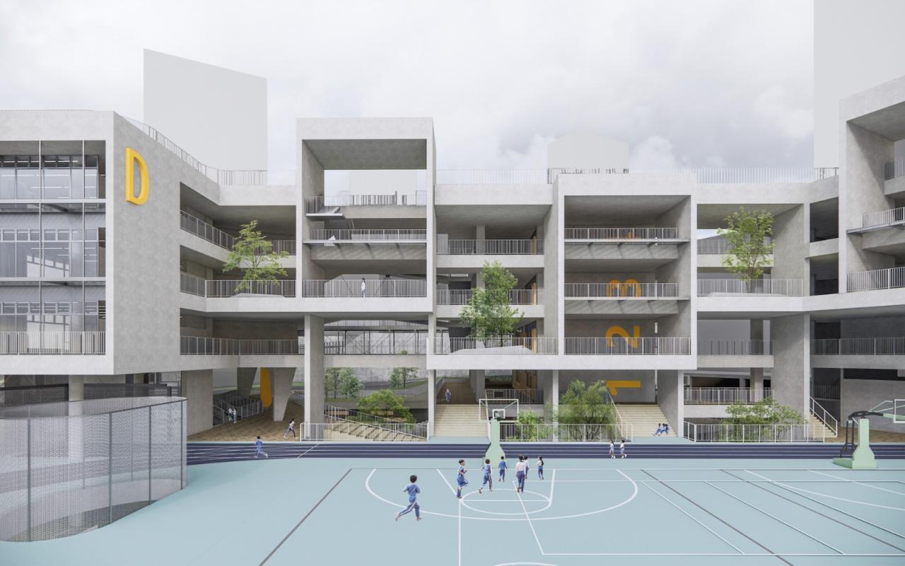 BIM建筑|深圳龙岗下雪村小学 / MAT BIM建筑|深圳龙岗下雪村小学 / MAT
