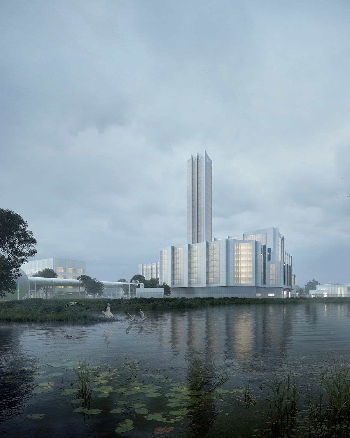 BIM建筑|嘉善伟明环保垃圾焚烧发电厂更新 / UUA建筑设计事务 BIM建筑|嘉善伟明环保垃圾焚烧发电厂更新 / UUA建筑设计事务