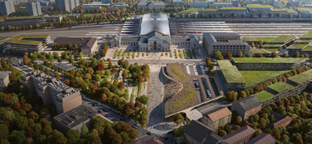 BIM建筑|扎哈工作室设计维尔纽斯火车站横跨桥 BIM建筑|扎哈工作室设计维尔纽斯火车站横跨桥