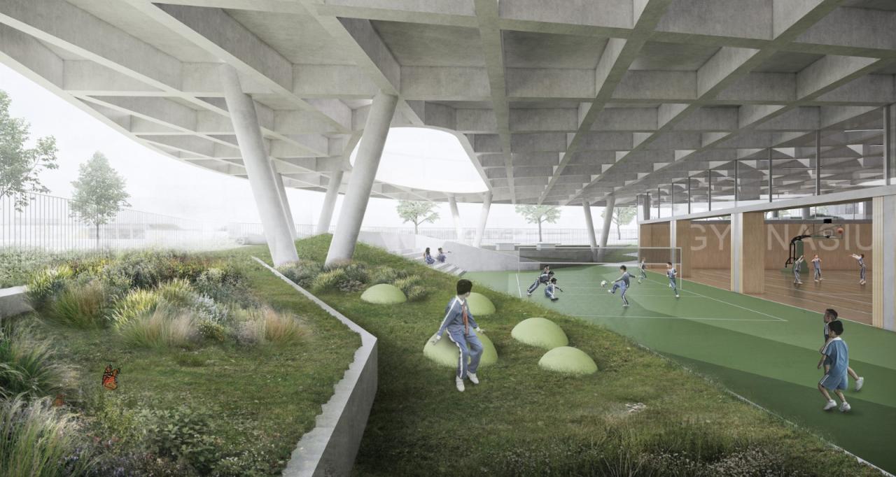 BIM建筑|深圳龙岗下雪村小学 / MAT BIM建筑|深圳龙岗下雪村小学 / MAT