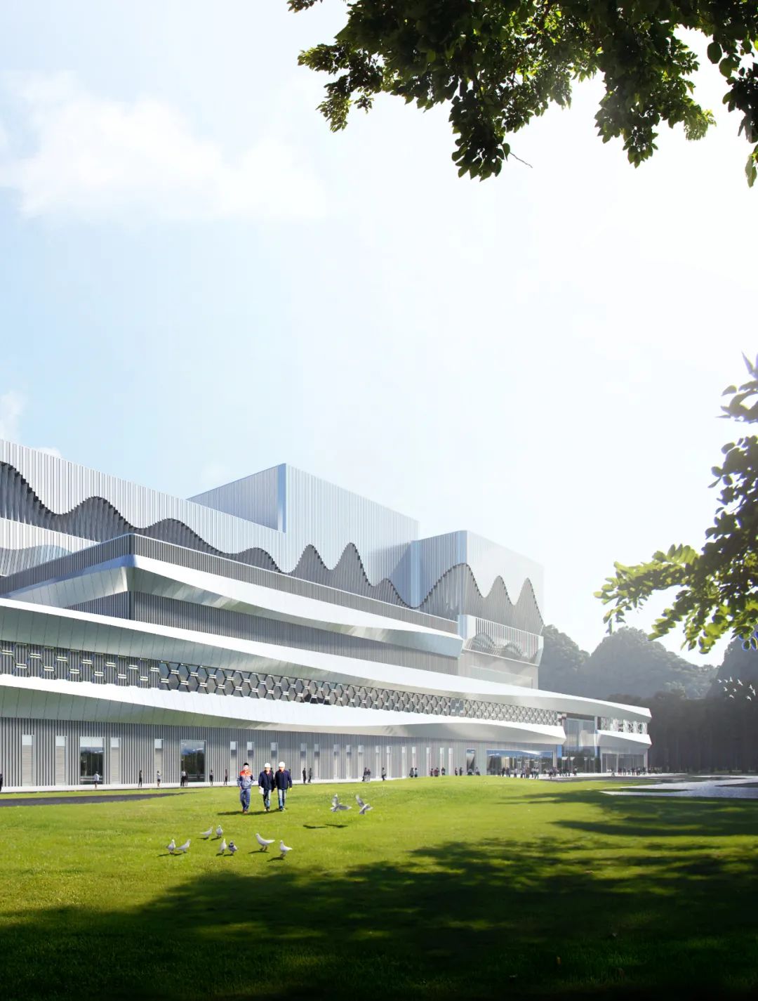 BIM建筑|南宁市双定循环经济产业园生活垃圾焚烧发电厂/ UUA BIM建筑|南宁市双定循环经济产业园生活垃圾焚烧发电厂/ UUA
