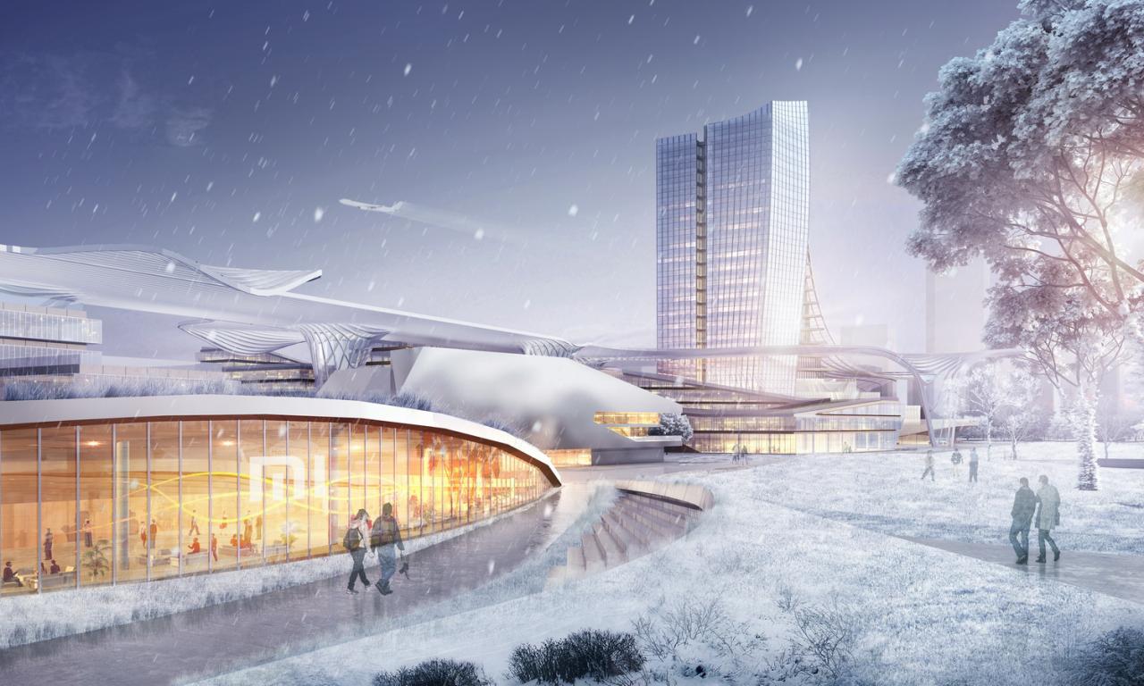 BIM建筑|小米北京新总部概念规划 / FTA BIM建筑|小米北京新总部概念规划 / FTA