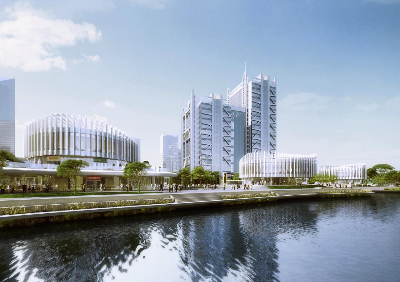 BIM建筑|兰花阁 :‘城市山谷’中的滨河商街 / UUA BIM建筑|兰花阁 :‘城市山谷’中的滨河商街 / UUA