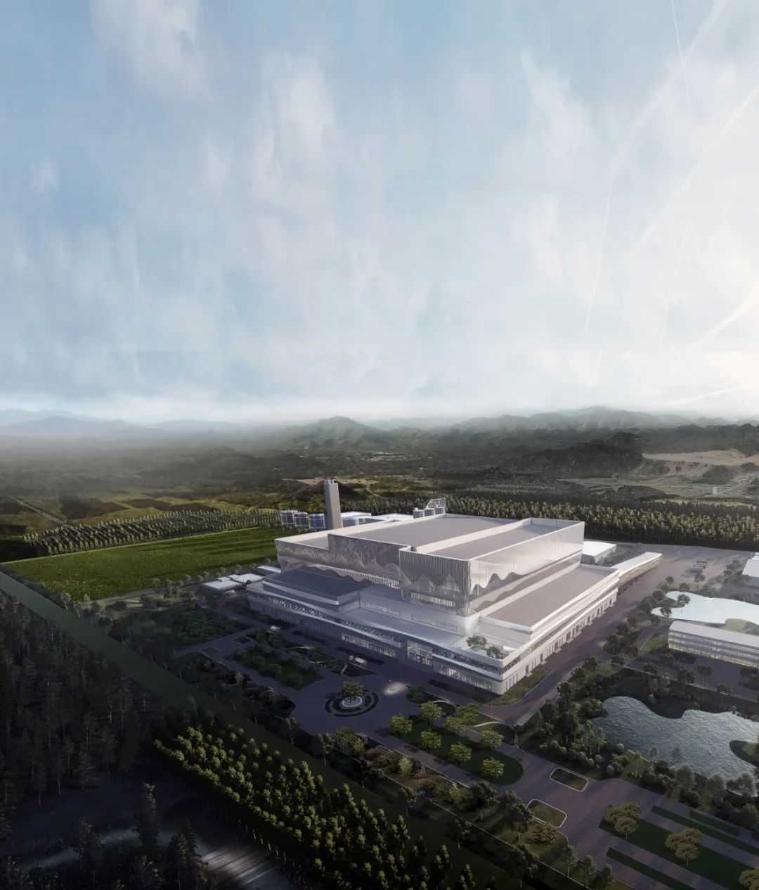BIM建筑|南宁市双定循环经济产业园生活垃圾焚烧发电厂/ UUA BIM建筑|南宁市双定循环经济产业园生活垃圾焚烧发电厂/ UUA