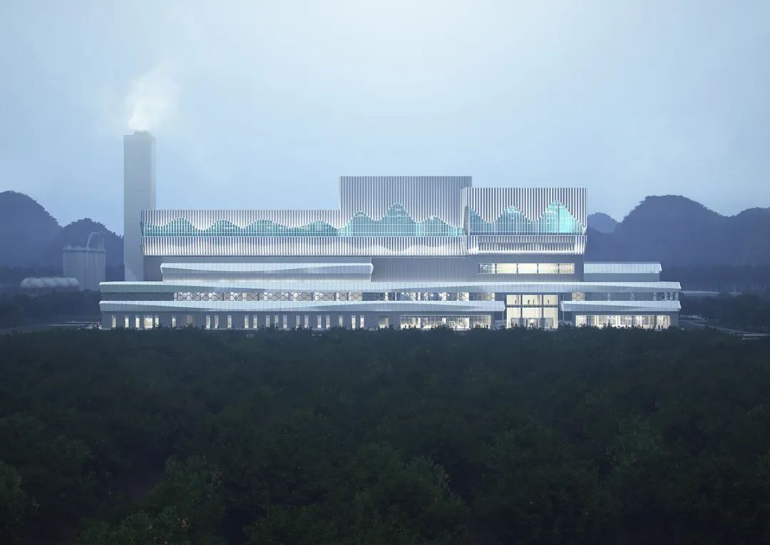 BIM建筑|南宁市双定循环经济产业园生活垃圾焚烧发电厂/ UUA BIM建筑|南宁市双定循环经济产业园生活垃圾焚烧发电厂/ UUA