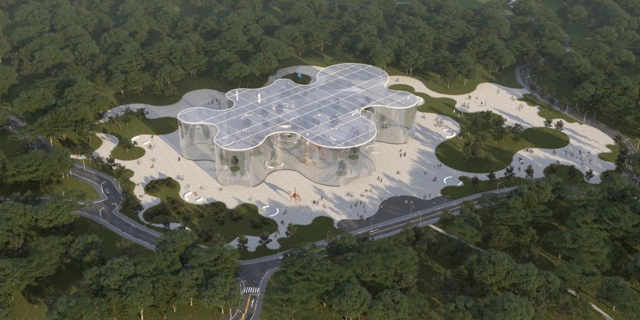BIM建筑|婺川复园——遵义市务川县文化中心设计方案 / 外行建筑 BIM建筑|婺川复园——遵义市务川县文化中心设计方案 / 外行建筑