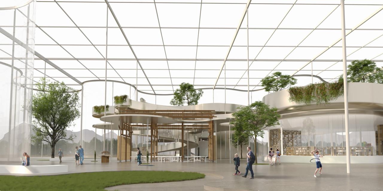 BIM建筑|婺川复园——遵义市务川县文化中心设计方案 / 外行建筑 BIM建筑|婺川复园——遵义市务川县文化中心设计方案 / 外行建筑