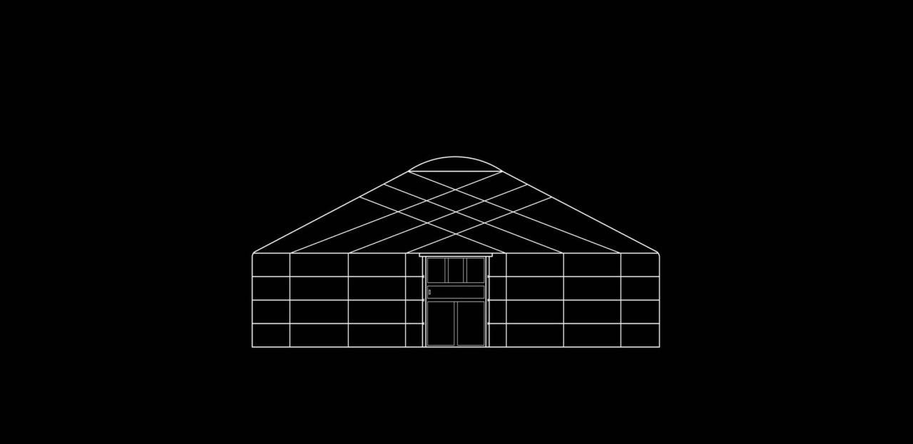 BIM建筑|几何蒙古包 / 阁尔工作室 BIM建筑|几何蒙古包 / 阁尔工作室