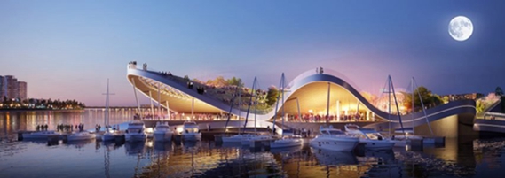 BIM建筑|赫兹维克在首尔滨水区设计“叶子”码头 BIM建筑|赫兹维克在首尔滨水区设计“叶子”码头