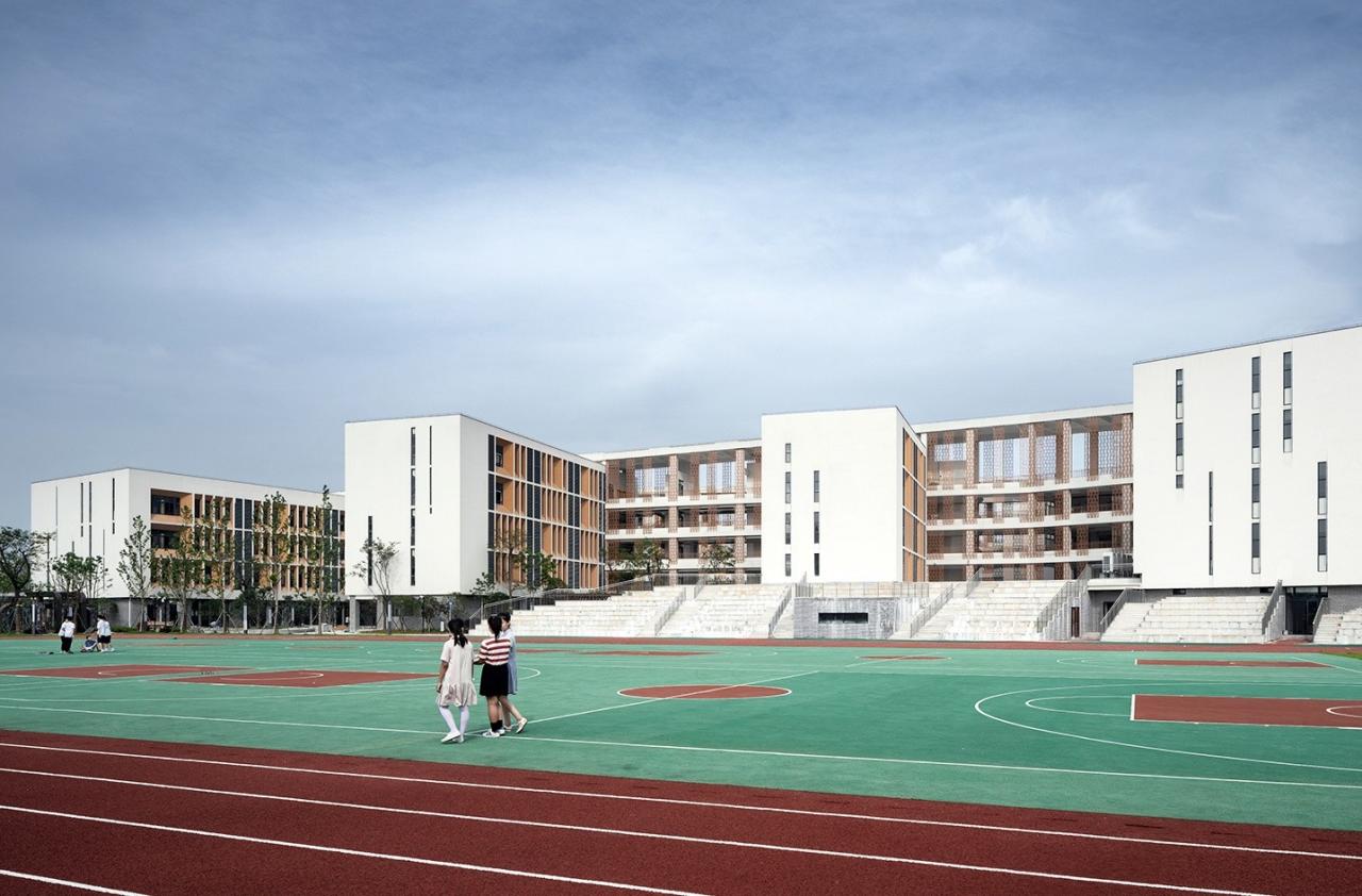 BIM建筑|开放式教育园林——宁波万科潘火实验中学 / UA尤安设计 BIM建筑|开放式教育园林——宁波万科潘火实验中学 / UA尤安设计