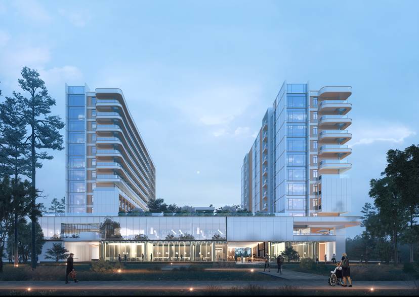 BIM建筑|理想社区:城市型康养, 国华人寿首家国际康养中心 / 栖城设计 BIM建筑|理想社区:城市型康养, 国华人寿首家国际康养中心 / 栖城设计