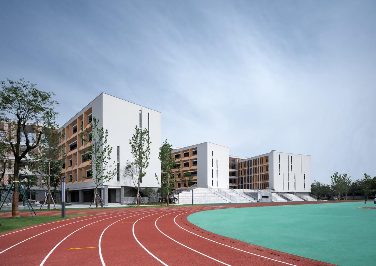 BIM建筑|开放式教育园林——宁波万科潘火实验中学 / UA尤安设计 BIM建筑|开放式教育园林——宁波万科潘火实验中学 / UA尤安设计