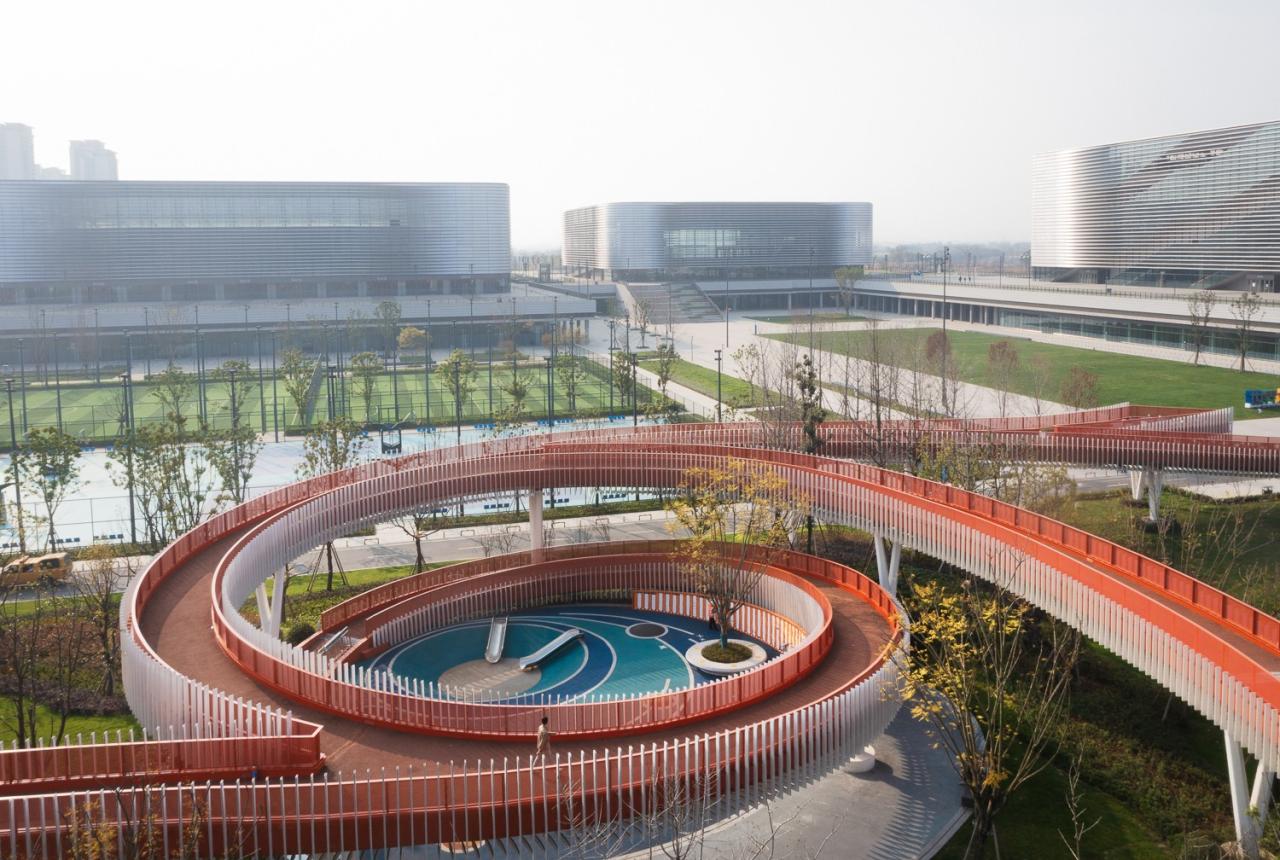 BIM建筑|成都大运会东安湖场馆景观连廊 / 四周建筑 BIM建筑|成都大运会东安湖场馆景观连廊 / 四周建筑